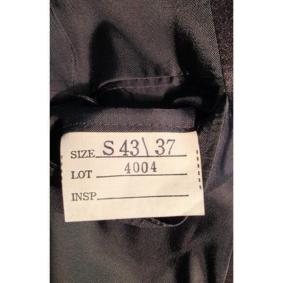 Lucasini‎ Vintage Jacket Blazer Wool 43/37 Black Tuxedo NWT - Picture 5 of 7